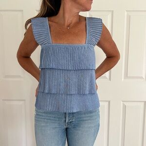 J Crew Pleated Tank Top